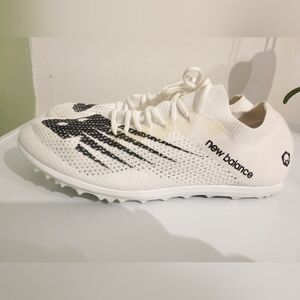 New Balance White and Black Running Shoes